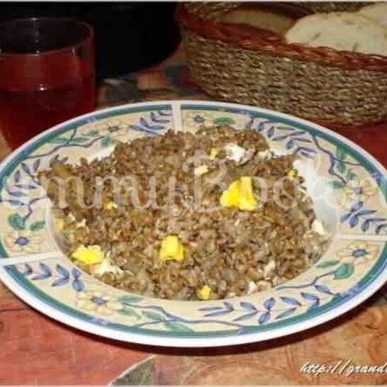 Рецепт гречневой каши с белыми грибами