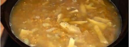 гречневая каша с белыми грибами. Шаг 14