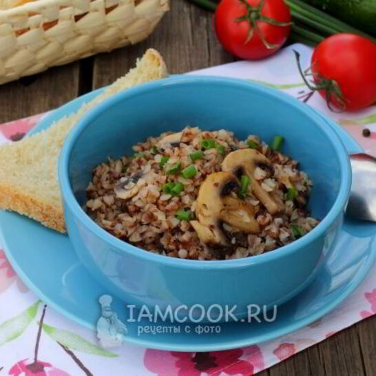 Рецепт гречневой каши с грибами
