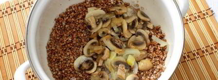 гречневая каша с грибами. Шаг 8