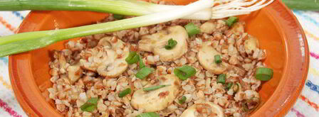 каша гречневая с грибами и луком. Шаг 6