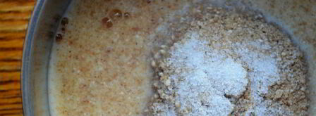 каша из молотой гречневой крупы с томлеными яблоками. Шаг 4