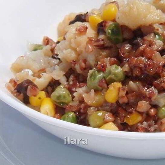 Рецепт разноцветной гречневой каши