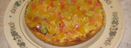 гурьевская каша с изюмом орехами и цукатами. Шаг 5