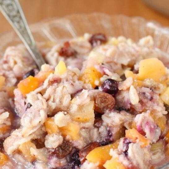 Рецепт каши на воде с сухофруктами