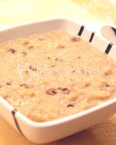 Каша рисовая с бананом и черносливом
