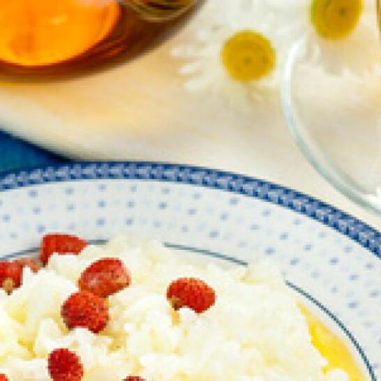 Рецепт каши рисовой с земляникой