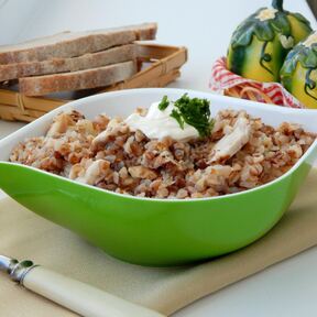 Каши с курицей