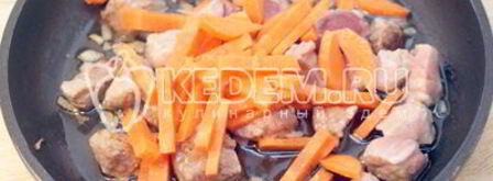 кукурузная каша с мясом по-деревенски. Шаг 4