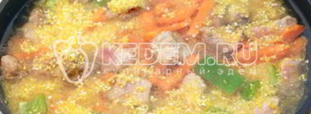 кукурузная каша с мясом по-деревенски. Шаг 7