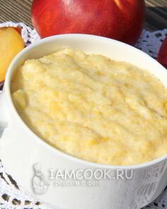 Кукурузная каша с нектарином