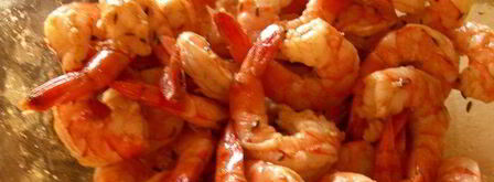 нежная полента с хрустящим горошком и запеченными креветками. Шаг 3