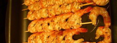 нежная полента с хрустящим горошком и запеченными креветками. Шаг 5