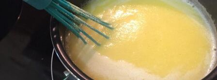 полента под соусом из грибов и томатов. Шаг 3