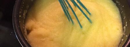 полента под соусом из грибов и томатов. Шаг 4