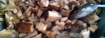 полента с грибным рагу и овощами. Шаг 6