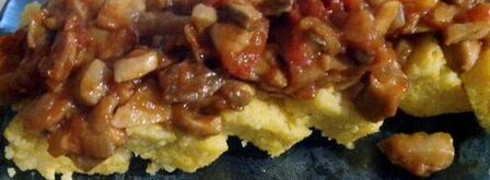 полента с грибным рагу и овощами. Шаг 11