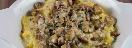 запеченная полента с грибами. Шаг 9