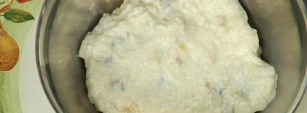 гурьевская каша с орехами, фруктами и изюмом. Шаг 9