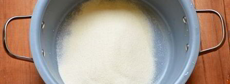 манная каша на сухом молоке. Шаг 6