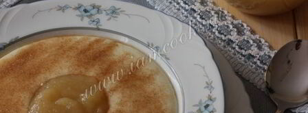 манная каша с корицей и яблочным муссом. Шаг 6