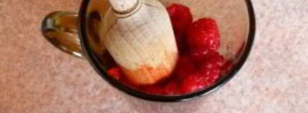 манная каша с малиной. Шаг 5