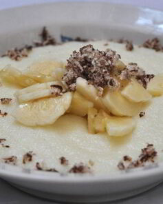 Манная каша с шоколадом