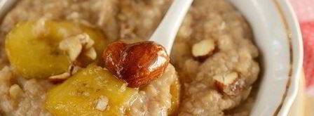 овсяная каша с бананами и орехами. Шаг 3