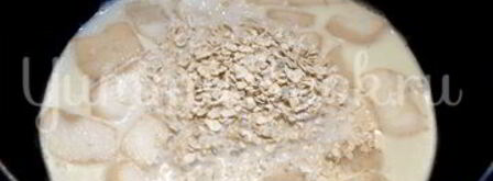 овсяная каша с яблоками, грецкими орехами и клубникой. Шаг 5