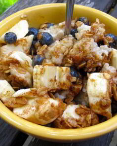 Овсянка с корицей и бананами