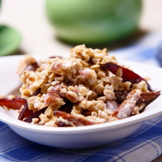 Рецепт овсянки с медово-ореховой пастой