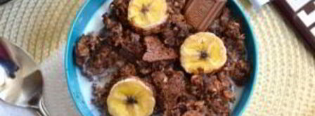 шоколадная овсянка с бананом. Шаг 9