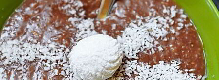 веганская овсянка с кэробом. Шаг 9