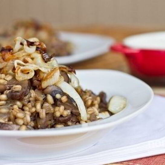 Рецепт каши перловой с грибами