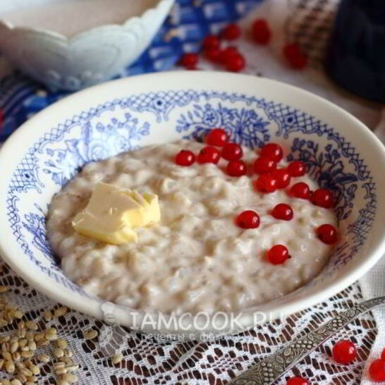 Рецепт перловой каши на молоке