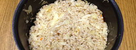 перловая каша с квашеной капустой. Шаг 6