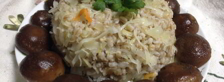 перловая каша с квашеной капустой. Шаг 8