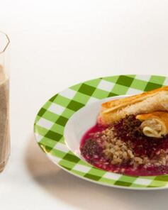 Перловая каша со сладкой свеклой