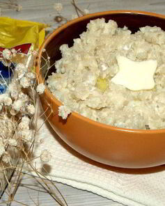 Перловая каша, томленая в молоке
