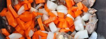 перловка с мясом в мультиварке. Шаг 8