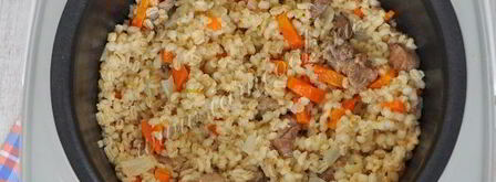 перловка с мясом в мультиварке. Шаг 12