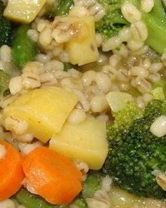 Перловка с овощами