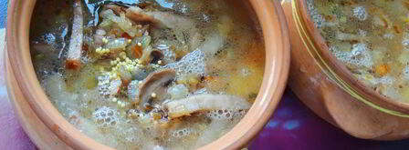 каша пшенная с бужениной в горшочках. Шаг 4