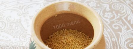 пшенная каша на молоке в духовке в горшочке. Шаг 4