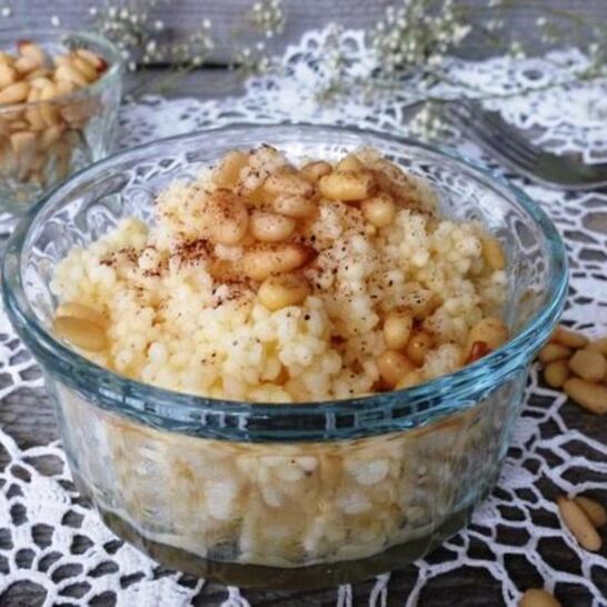 Рецепт пшенной каши с корицей и кедровыми орешками