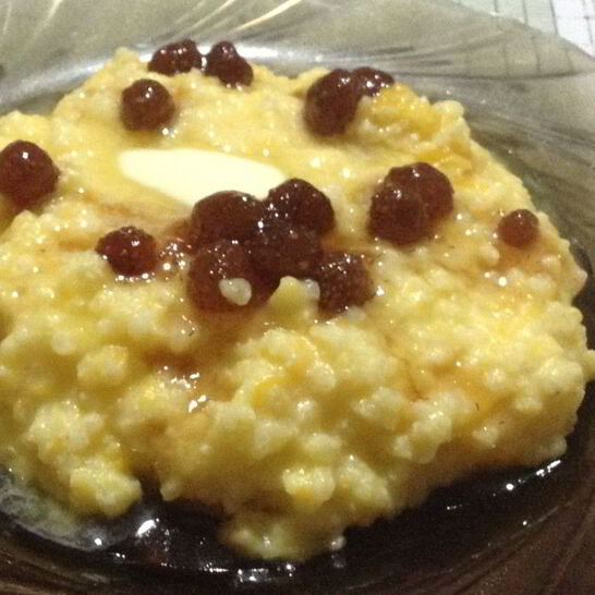 Рецепт пшенной каши с тыквой и вареньем