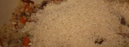 ароматная рисовая каша с мясом и капустой. Шаг 5