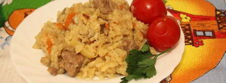 ароматная рисовая каша с мясом и капустой. Шаг 8