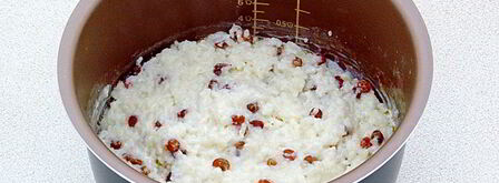 рисовая каша на молоке с изюмом. Шаг 6