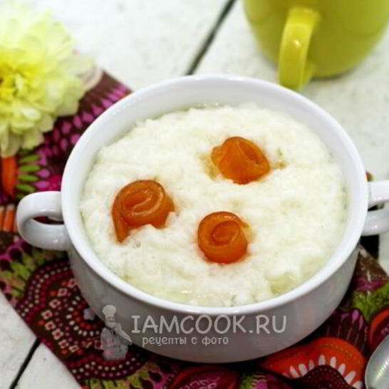 Рецепт рисовой каши на молоке в мультиварке